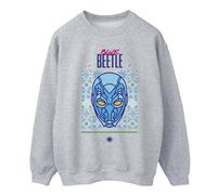 Blue Beetle Men's Helmet Sweatshirt in Grey | Size: Medium Blue Beetle Grey M