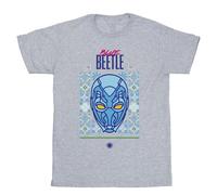 Blue Beetle Men's Helmet T-Shirt in Grey | Size: 3XL Blue Beetle Grey 3XL