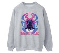 Blue Beetle Men's Pose Sweatshirt in Grey | Size: 2XL Blue Beetle Grey 2XL