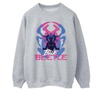 Blue Beetle Men's Pose Sweatshirt in Grey | Size: Small Blue Beetle Grey S