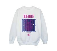Blue Beetle Women's Courage Sweatshirt in White | Size: Small Blue Beetle White S