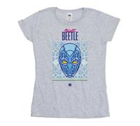 Blue Beetle Women's Helmet T-Shirt in Grey | Size: XL Blue Beetle Grey XL