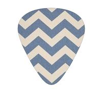 Blue Beige Stripe Premium Bass Electric Guitar Picks,Guitar Plectrum For Unparalleled Musical Experience