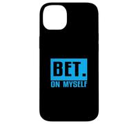 Blue BET On Myself Blue Graphic Case for iPhone 14 Plus