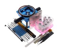 Blue BGA reballing kit 90 * 90mm BGA reballing Station with Hand Shank Gift 10/PCS BGA Universal Stencil(Package D)