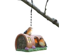 Blue Bird Houses For Outdoors - Bird Feeder Resin Bluebird House Bird Box,Outdoor Birds House, Bird Nest For- Kids, Family, Friends, Chinese New Year