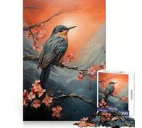 Blue Bird Morning 1000 Piece Jigsaws for Teenagers Puzzle Clear Thinking Mindful Escape Firm Interlock Unique Gift (50X75CM)