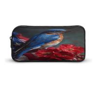 Blue Bird U.S. Flag Cute Pen Case Multipurpose Pouch Makeup Bag Small Organ