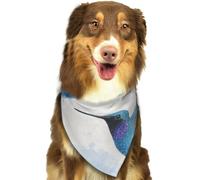 Blue Birds Dog Bandanas Adjustable Kerchief Triangle Bibs Scarf Washable Soft Pet Bandanas for Medium Large Puppy Cats Pet Costume Accessories Decoration