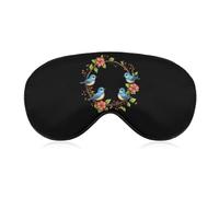 Blue Birds Sleep Mask Adjustable Eye Mask Blindfold Eye Cover Sleeping Mask for Home Travel