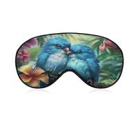 Blue Birds Sleep Mask Soft Eye Mask Eye Cover Eyeshade Blindfold with Adjustable Strap