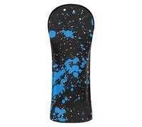 Blue Black Ink Painting Golf Head Cover Waterproof Headcover with Number Tag for Woods and Driver Hybrid 1 Pcs