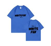 (Blue [Black Label], XXXL) Unisex Fashion Casual Short Sleeve T-Shirt, Independent Site Brand Logo Printed Cotton T-Shirt