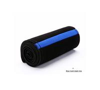 (BLUE BLACK LINE) Black Suede Red Mark Braid On Steering Wheel Car Steering Wheel Cover