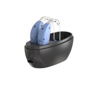 (Blue/Black-Type B) Mini Portable Hearing Aid Noise Reduction Volume Adjustment Ear Sound Amplifier Low Power Non-toxic Hearing Aids
