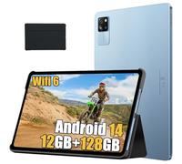 (Blue) Blackview Tab 60 Wifi Tablet Android 15, 12GB 128GB 1TB TF Tablet 10.1 Inch, 5100mAh,Black/Grey