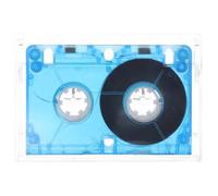 Blue Blank Audio Cassette Tape for Recording 40-60 Minutes | Retro Plastic Design, Fits Most Mini Recorders, Voice Playback and Language Learning Practice