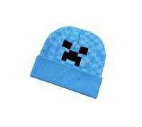 (Blue) Block Cartoon Minecraft Warm Knit Hat Unisex Acrylic Fiber Weather Cold For