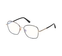 Blue Block Eyewear Frames in Shiny Black/Blue, unisex, Tom Ford, Glasses, Gray, 53 MM, Accessories 53 MM