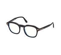 Blue Block Round Opticals - male - Tom Ford - Glasses - Black - 49 MM - Accessories 49 MM