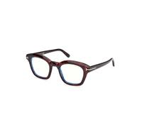 Blue Block Square Optical Frame- male- Tom Ford- Glasses- Brown- 49 MM- Accessories 49 MM
