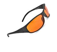 Blue Blocking Amber Glasses for Sleep 99.9 Percent Effective - Nighttime Eye Wear - Special Orange Tinted Glasses Help You Sleep and Relax Your Eyes