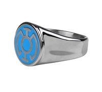 (Blue) Blue Lantern Symbol Stainless Steel Ring