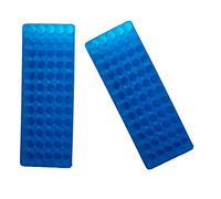 Blue/Blue Tube Rack Double Panel 60 Positions Polypropylene for Microcentrifuge Tubes 0.5/1.5ml (Pack of 2)