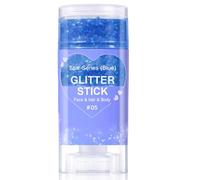 Blue Body Glitter Stick,Sparkling Face Hair Glitter,Singer Concerts Face Glitter Gel Makeup,Sparkling Festival Party Lotion for Face,glitters Body Shimmer Liquid Eyeshadow,Festival glitter for women