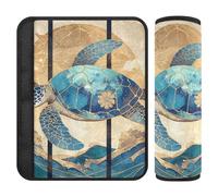 Blue Boho Turtle car seat Shoulder Strap Covers,More Comfort Driving,Cute Seatbelt Cover for SUV Auto Bag accesorios para carro 2 Pack