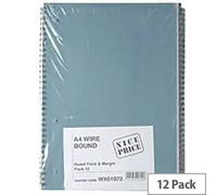 Blue Bound A4 Spiral Pad 80 leaf (Pack of 12) WX01072 WX01072