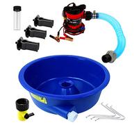 Blue Bowl Concentrator Kit with Pump, Leg Levelers, Vial - Gold Mining Equipment