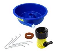 Blue Bowl Gold Concentrator Bowl with Control Valve, Wire Legs and Instructions