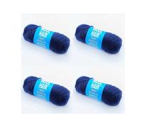 Blue Brazilian Wool Pre-Stretched Brazilian Wool Hair 4 Roll, Soft Texture, Easy to Use, Great for African Braids & Creative Hairstyles-Omoge Hair Ltd
