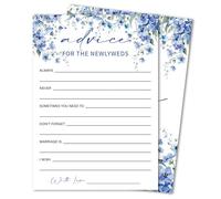 Blue Bridal Shower Games for 30 Guests, Advice for the Mr & Mrs Games Cards, Advice for the Bride Cards Activities for Wedding, Engagement Party Supplie & Activity, Bachelorette Party Games Ideas -16