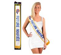 Blue bride-to-be scarf