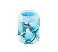 Blue Bubble Reusable Mud Paw Clean Station with Silicone Brush Soft Pets Bathing Brush Suitable for Small, Medium, Large Breed Dogs