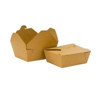 Blue Bucket 150 X No.8 (17.2 x 14.1 x 6.5 cm)/ 1400ml Kraft Food Boxes - Leak-Proof, Durable, and Biodegradable | Perfect for Takeout, Meal Prep, and Food Storage