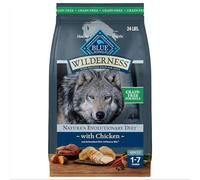Blue Buffalo Wilderness Adult High-Protein Dry Dog Food with Real Chicken, Grain-Free, Made in the USA with Natural Ingredients, Chicken, 24-lb Bag