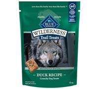 Blue Buffalo Wilderness Trail Treats High Protein Grain Free Crunchy Dog Treats Biscuits, Duck Recipe 10-oz Bag