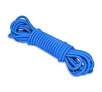 Blue Bungee Cord - 20 m / 65 ft of 6 mm Bungee Rope, Shock Cord, Bungee Strap, Elastic Rope, Tie Down - UV Resistant, Stretch at least 100%, Universal Use, Parallel Rubber Cores