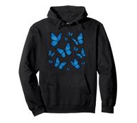 Blue Butterflies Beautiful Butterfly Pullover Hoodie