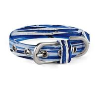 Blue Butterflies Pet Collar Oxford Adjustable Safety Dog Collars Cute Outdoor Training Pet Collars Easy Clean Floral Print Puppy Collar for City Pet Owners