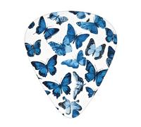 Blue Butterflies Print Guitar Pick Comfortable Feel, Clear Sound, Multiple Thicknesses For Varied Tones