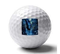 Blue Butterfly Castle Moon Standard Golf Balls Professional Gift for Boyfriend Father Husband Son