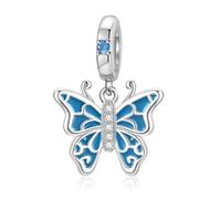 Blue Butterfly Charms for Pandora Charms Sterling Silver Butterfly