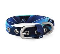 Blue Butterfly Dog Collar Adjustable Soft and Comfortable Puppy Collars with Metal Buckle Pet Collar for Small Medium Pet