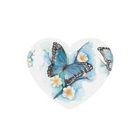 Blue Butterfly On Blossom Flower Printing 10 Pieces Air Freshener Car Hanging Cards Air Freshener Sheets With Rope For Cars Home