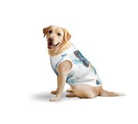 Blue Butterfly On Blossom Flowerprint Large Pets Vest Breathable Sleeveless Tank Top Cozy Lightweight Walks Travel T-Shirt