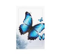 Blue Butterfly Wall Plates Decorative Light Switch Cover 1 Gang Outlet Covers Standard Size 5" x 3" Plug Covers Electrical Switchplate Home Decor for Bedroom Kitchen